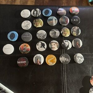 Buttons Collection with Various Designs and Colors